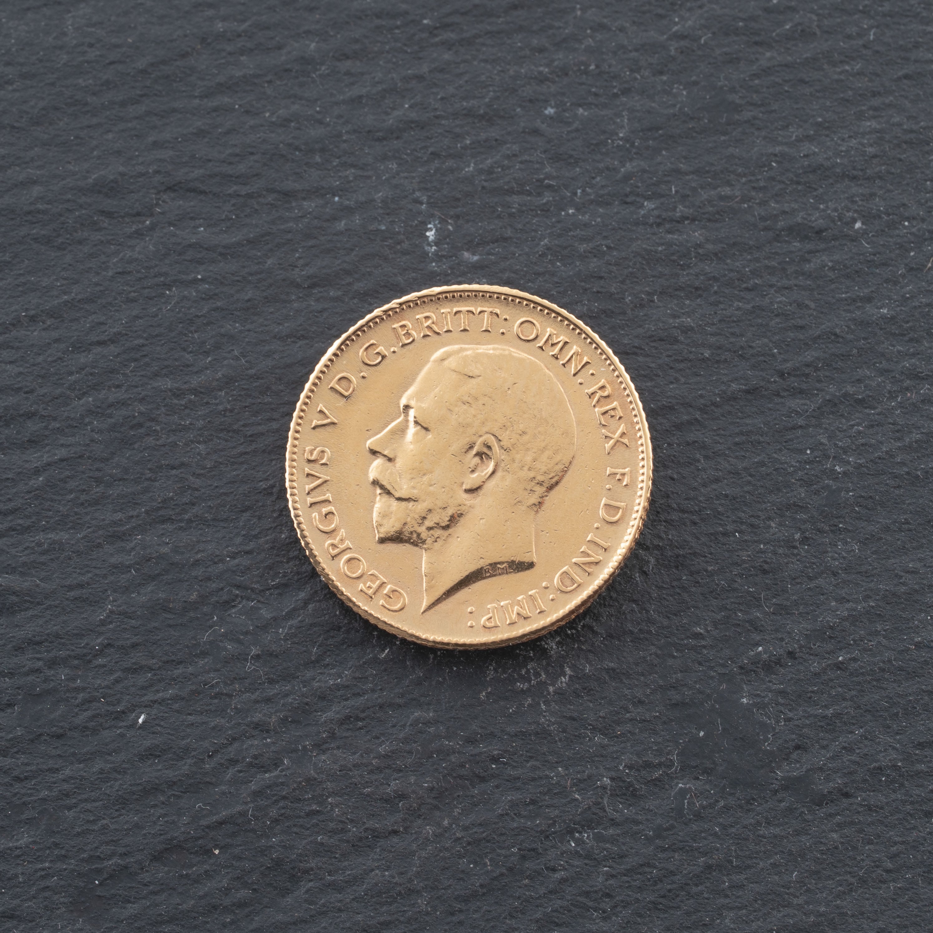 Pre-Owned 22ct Yellow Gold 1913 King George Half Sovereign Coin 47011226