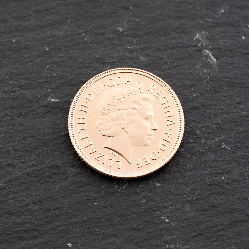 Pre-Owned 22ct Yellow Gold 2000 Queen Elizabeth II Full Sovereign Coin 47021274