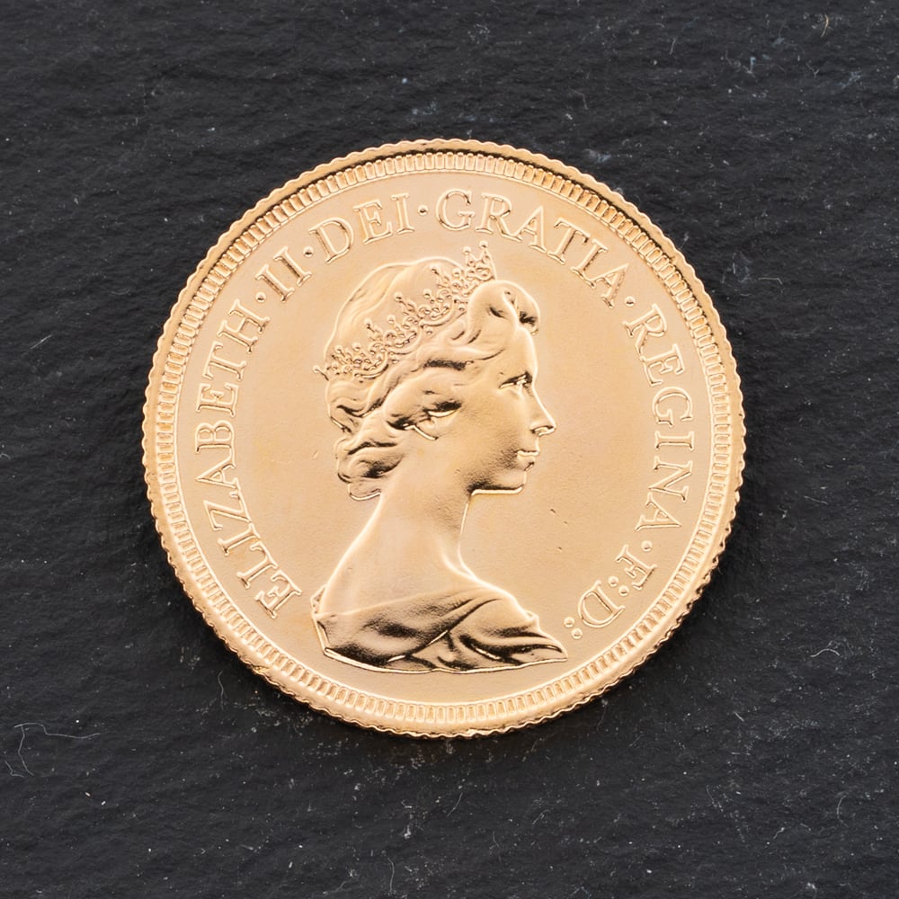 Pre-Owned Yellow Gold Elizabeth II 1978 Full Sovereign Coin 47021304