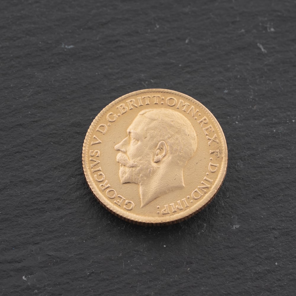 Pre-Owned 22ct Yellow Gold King George V 1925 Full Sovereign Coin 47021316