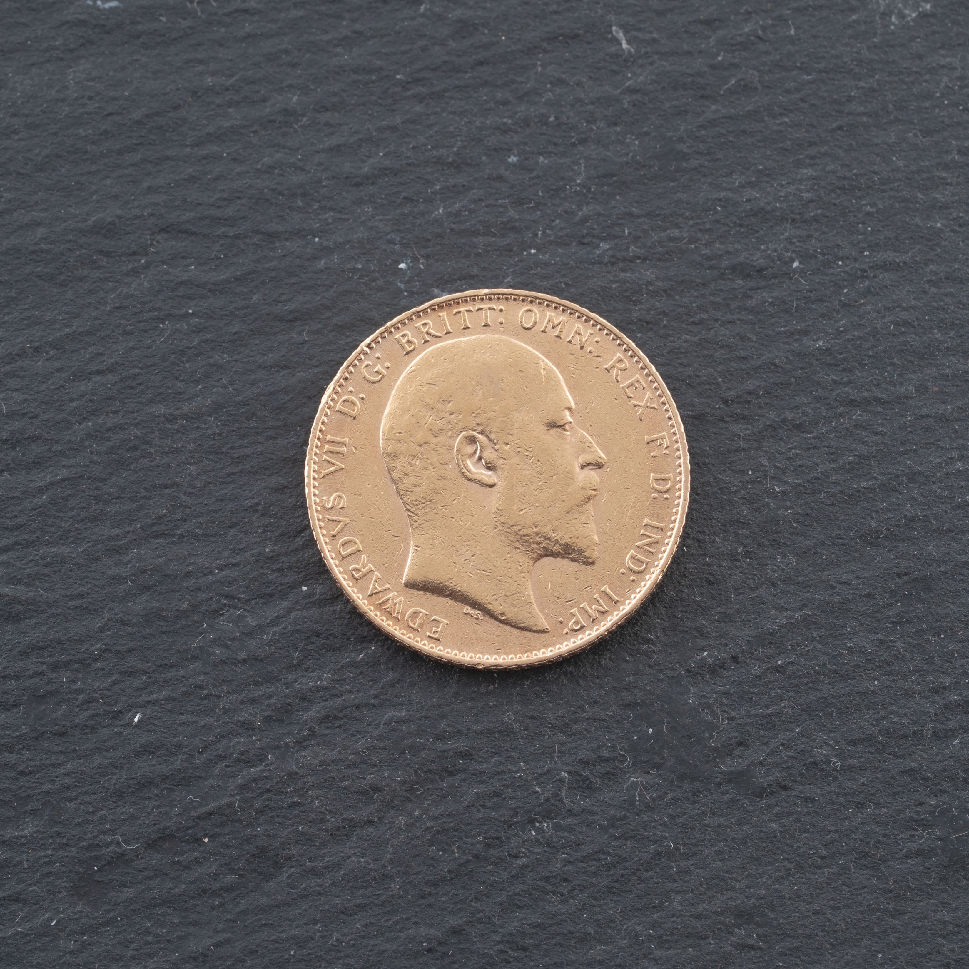Pre-Owned 22ct Yellow Gold 1907 King Edward Full Sovereign Coin 47021325