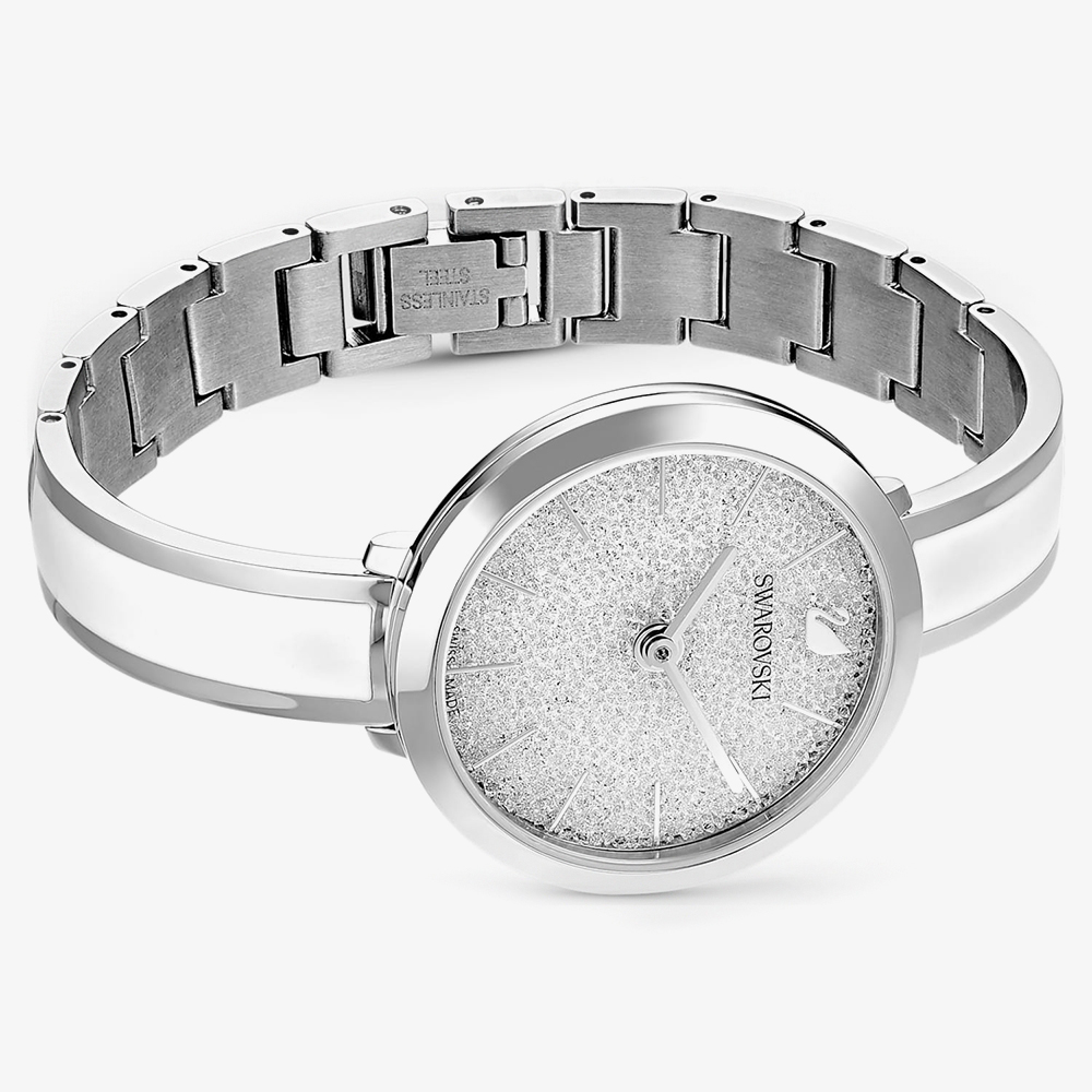Swarovski White Crystalline Delight Stainless Steel Bracelet Watch 5580537