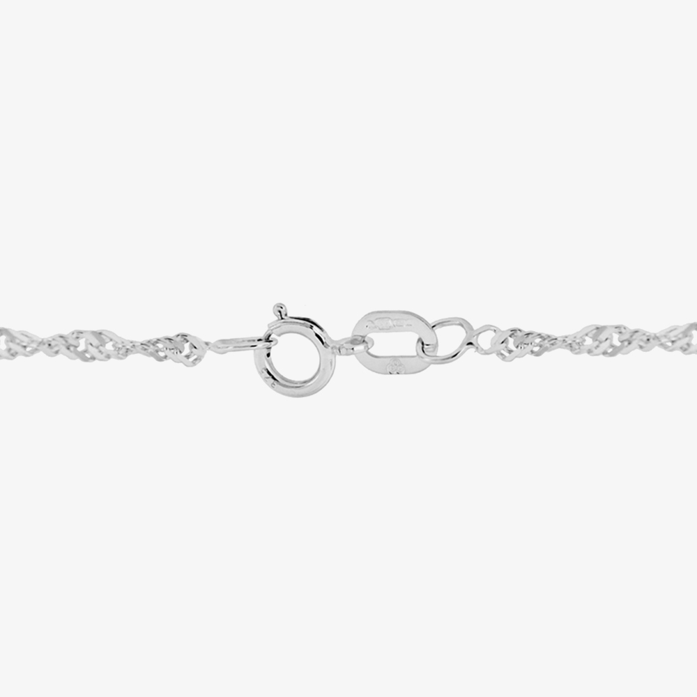Sterling Silver Twisted Curb Chain Necklace 8.13.0475