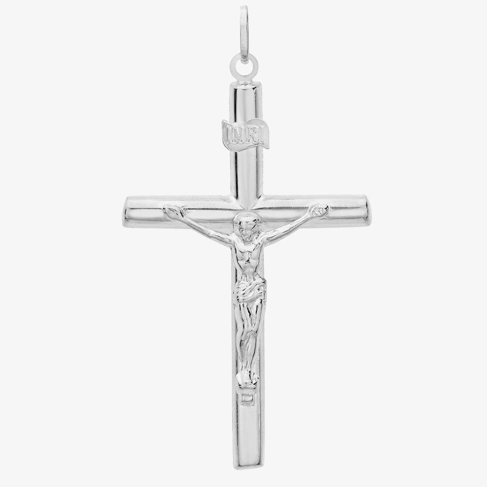 Sterling Silver Small Crucifix Necklace 8.64.2164