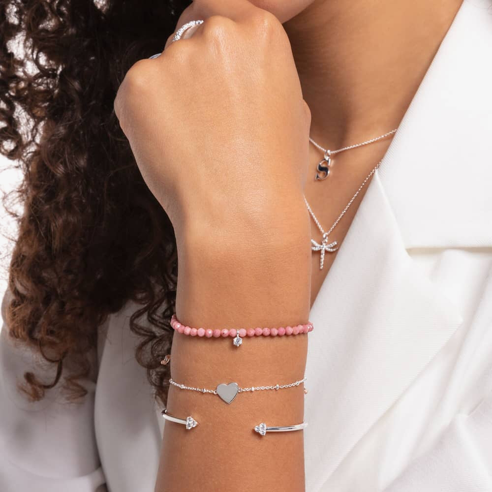THOMAS SABO Silver Heart With Dots Bracelet A1991-001-21-L19V