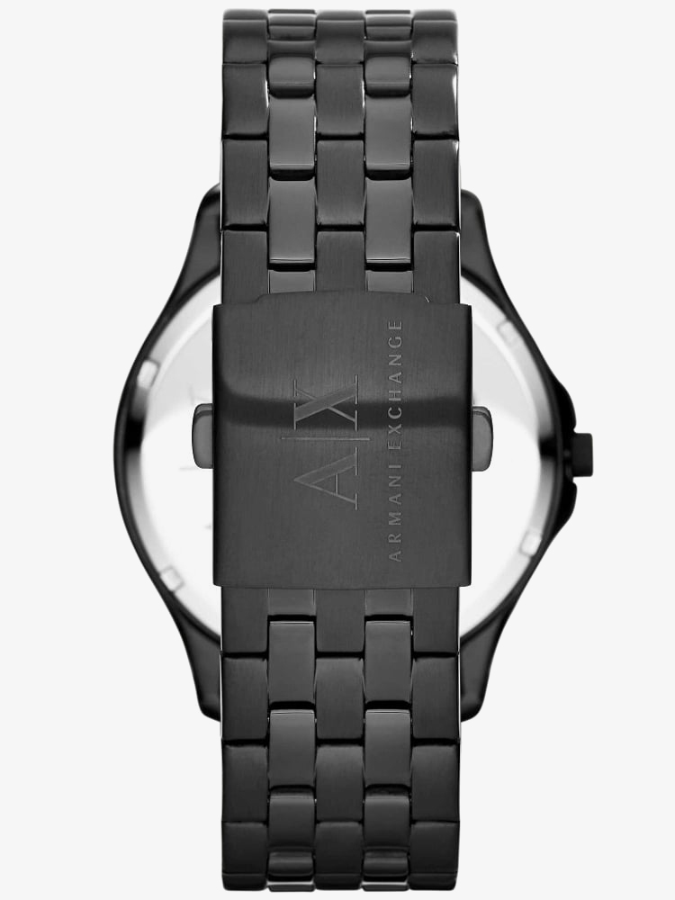 Armani Exchange Mens Hampton Chronograph Black Bracelet Watch AX2164