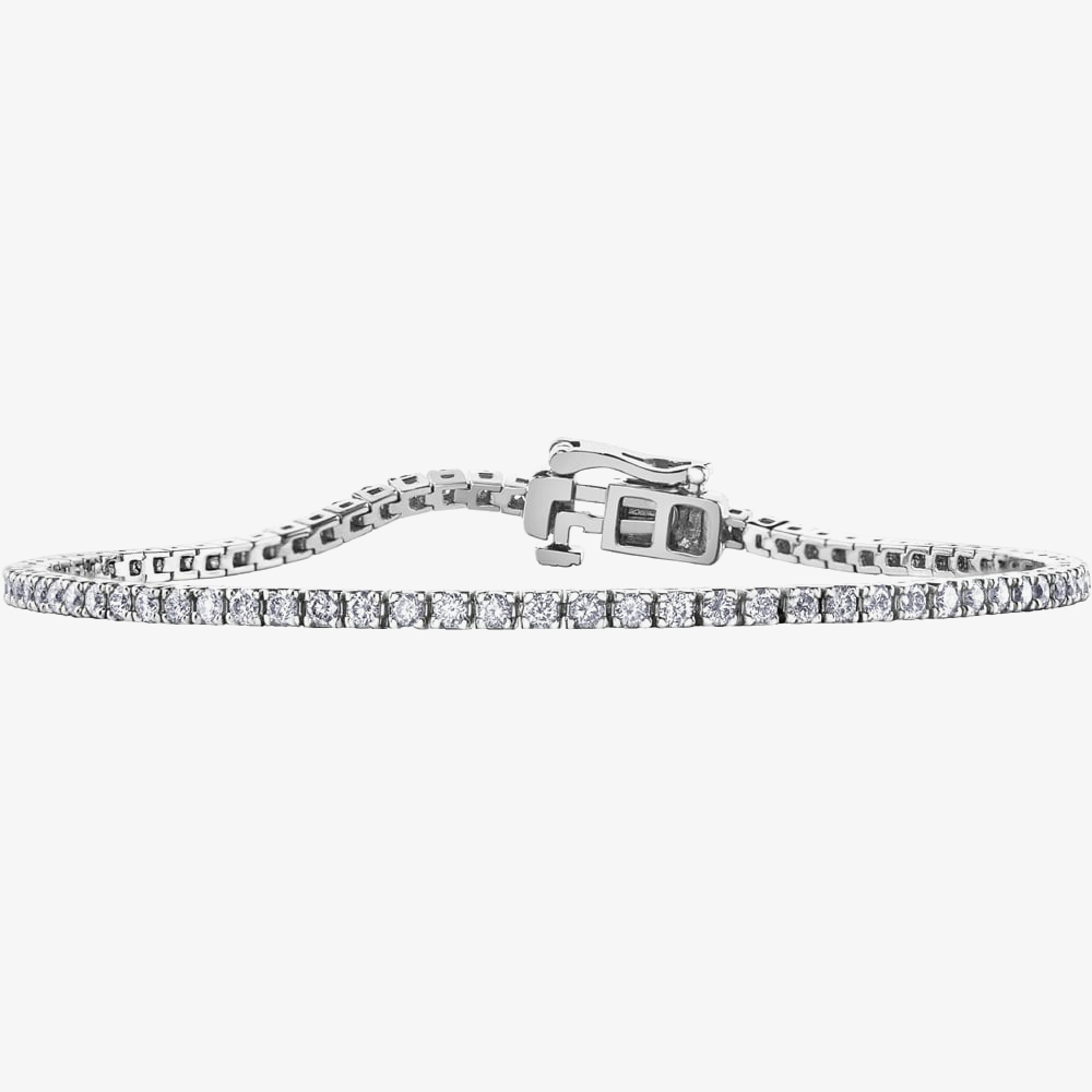 9ct White Gold 3.00ct Diamond Bracelet BR977WG/3-10