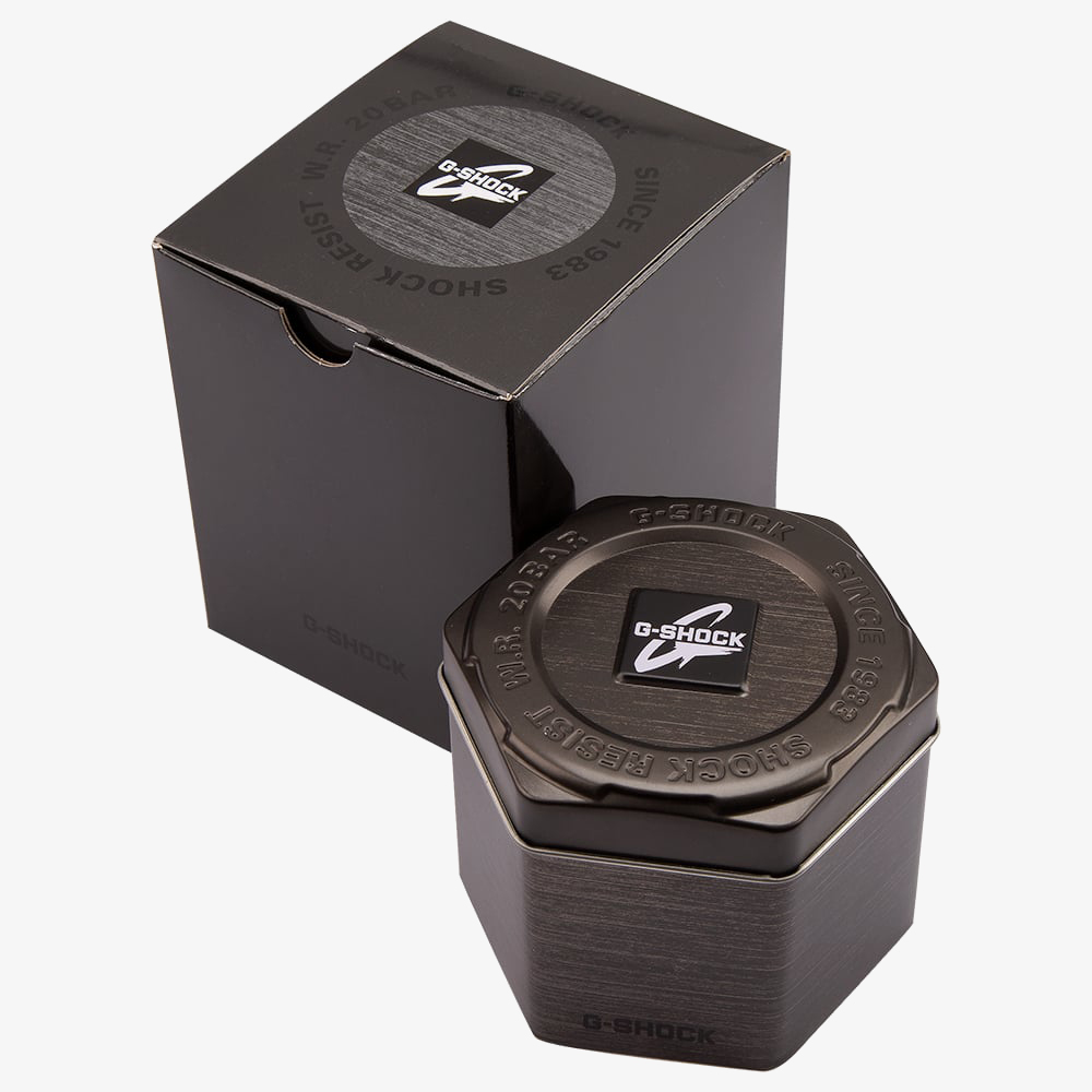 Casio G Shock Classic Carbon Core Guard Chronograph Dual Display Black Plastic Strap Watch GA-2000S-1AER