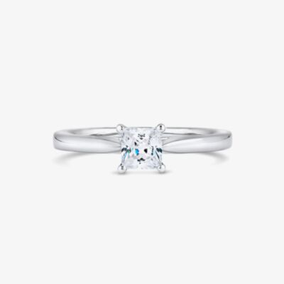 18ct White Gold 0.75ct  Diamond Solitaire Ring PP01-18W-0.75-H-SI1-VG