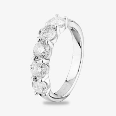 18ct White Gold 2.00ct Diamond Five Stone Ring THR5555-200