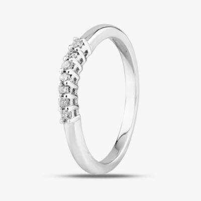 9ct White Gold Diamond Half Eternity Ring PR8490W ET