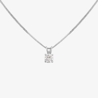 18ct White Gold 0.40ct Square Shaped Diamond Pendant NTP94D-18WG