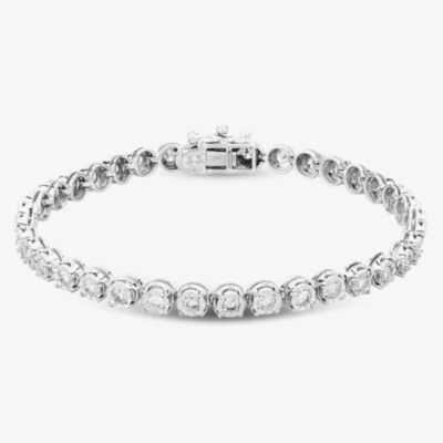 9ct White Gold 2.00ct Diamond Tennis Bracelet THB18706-200