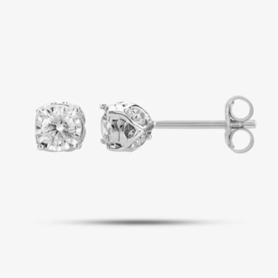 9ct White Gold 0.50ct Four Claw Diamond Stud Earrings THE19683-50