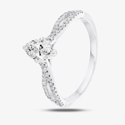 Platinum Split-Shoulder Marquise Diamond Engagement Ring (M) ENG6172