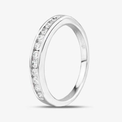 18ct White Gold 0.30ct Diamond Half Eternity Ring PR12882 ET