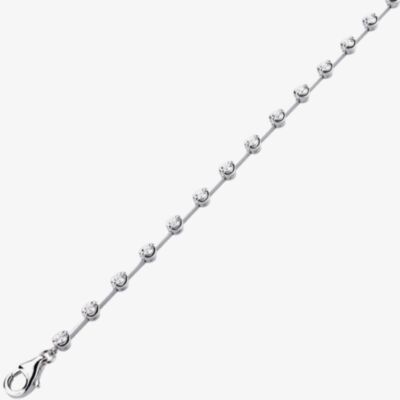 18ct White Gold 2.00ct Diamond Bar Bracelet HB008(2.00CT)