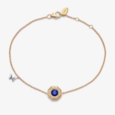 Tivon 18ct Yellow Gold Sapphire & Diamond Eden Bracelet BTT-0104-BS
