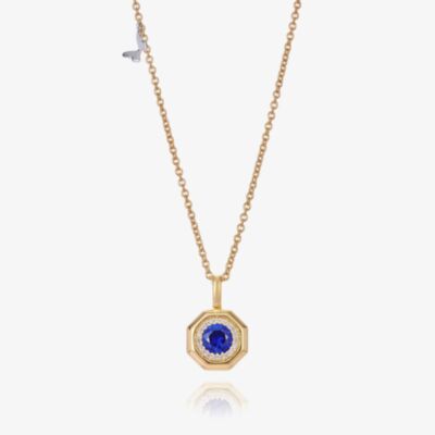 Tivon 18ct Yellow Gold Sapphire & Diamond Eden Pendant PTT-1047-BS