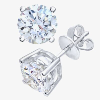 Platinum Certificated 2.01ct Diamond Four Claw Stud Earrings ERG1013(2.00CT)PR