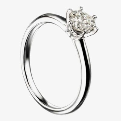 Mastercut Simplicity Six Claw 18ct White Gold Diamond Solitaire Ring C12RG001