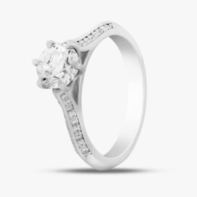 Platinum Certificated 1.20ct Brilliant Cut Diamond Ring 10637/PL/M020.100 (M1/2)