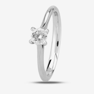 1888 Collection Platinum 0.25ct Certificated Brilliant Cut Diamond Solitaire Ring RI-2016(.25CT PLUS)