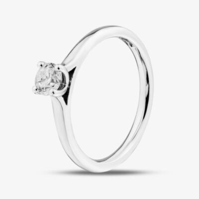 1888 Collection Platinum Certificated Round Cut 0.40ct Diamond Four Claw Solitaire Ring RI-2016(.40CT PLUS)