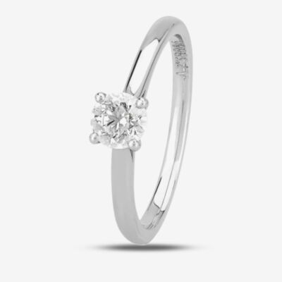 1888 Collection Platinum 0.50ct Certificated Brilliant Cut Diamond Solitaire Ring RI-2016(.50CT PLUS)