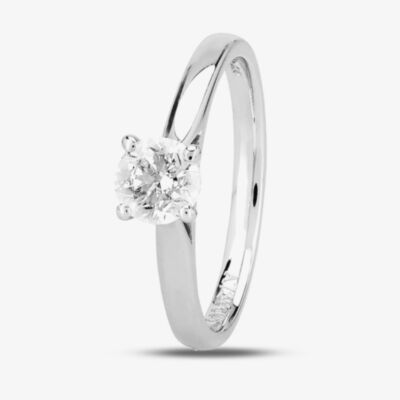 1888 Collection Platinum 0.60ct Certificated Brilliant Cut Diamond Solitaire Ring RI-2016(.60CT PLUS)