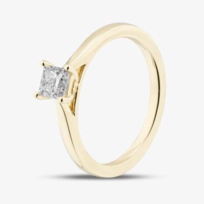1888 Collection 9ct Yellow Gold 0.50ct Princess Cut Diamond Solitaire Ring PPP01-9Y-0.50-H-SI2