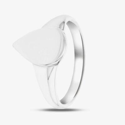 Sterling Silver Teardrop Signet Ring 8.81.0330