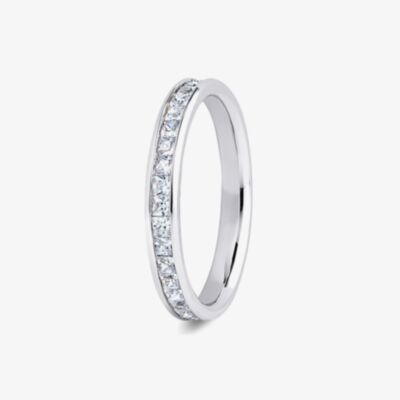 18ct White Gold Full Eternity Diamond Stone Set Ring PCC-280-100-100-18W K