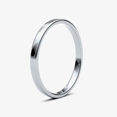 Platinum 2mm Soft Court Ring 2LLS-PT N