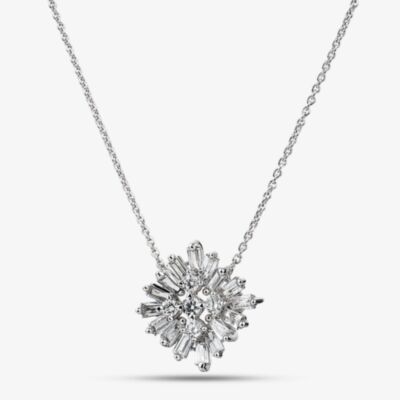 Pure Brilliance 9ct White Gold 0.65ct Lab Grown Diamond Cluster Pendant LGN45914-65SF