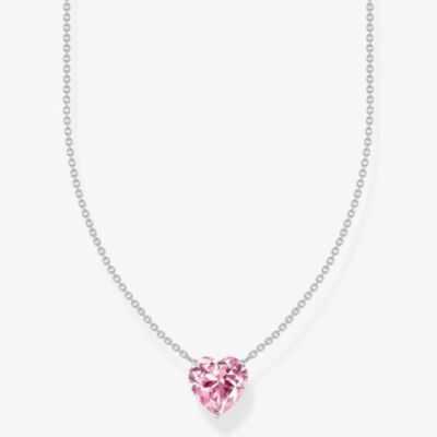 THOMAS SABO Pink Heart Cubic Zirconia Necklace KE2211-051-9-L45V
