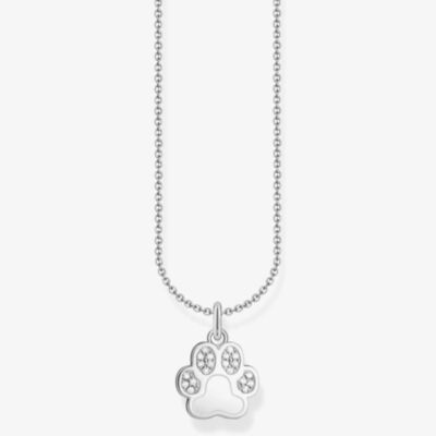 THOMAS SABO Silver Paw Print Necklace KE2215-051-14-L45V