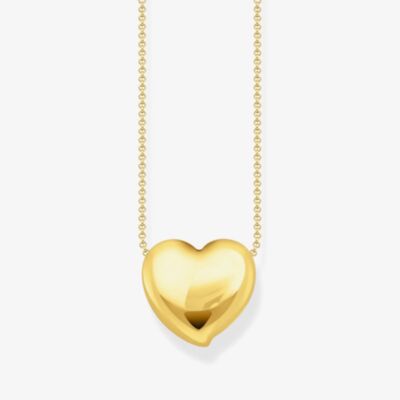 THOMAS SABO Gold Plated Heart Pendant Necklace KE2276-413-39-L45V