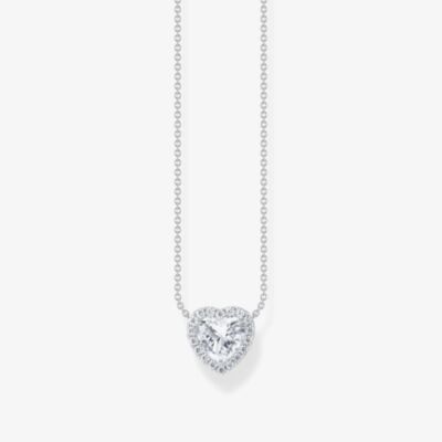 THOMAS SABO Sterling Silver Heart Shaped Pendant Necklace KE2280-051-14-L45V