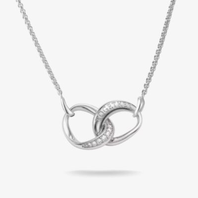 THOMAS SABO Together Sterling Silver Cubic Zirconia Intertwined Pendant KE2380-051-14-L45V