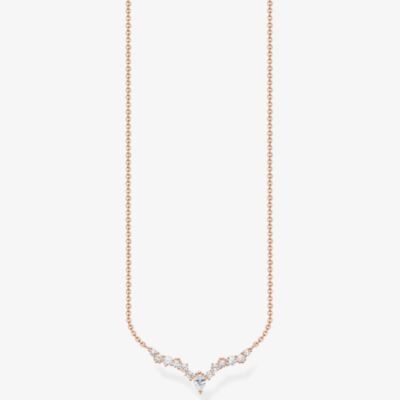 THOMAS SABO Rose Gold Plated Necklace KE2172-416-14-L45V