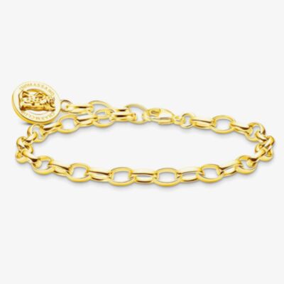 THOMAS SABO Haribo Gold Plated Oval Link Bracelet X0291-413-39-L15