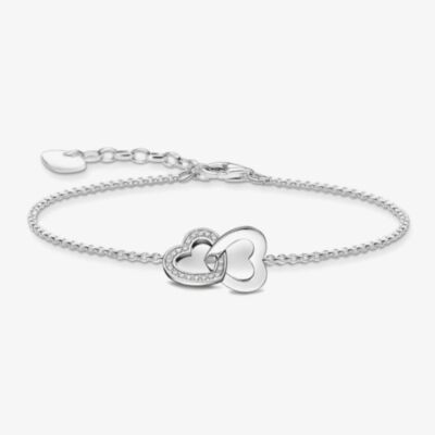 THOMAS SABO Silver Intertwined Heart Bracelet A2163-051-14-L19V