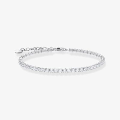THOMAS SABO Sterling Silver Zirconia Tennis Bracelet A2167-051-14-L19V