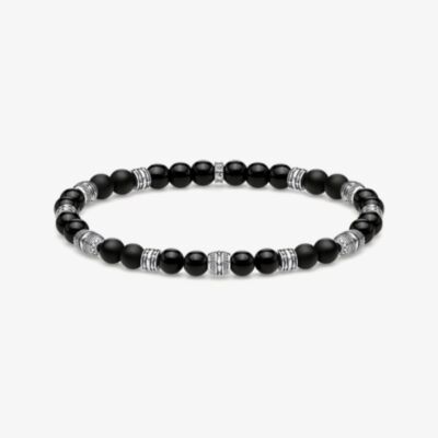 THOMAS SABO Lucky Charm Black Obsidian Bracelet A1924-704-11