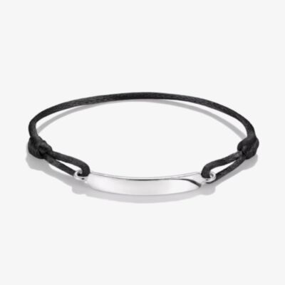 THOMAS SABO Together Black Textile Engravable ID Bracelet A2238-001-11