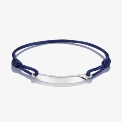 THOMAS SABO Together Blue Textile Engravable ID Bracelet A2238-001-32