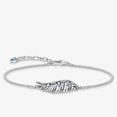 THOMAS SABO Siilver & Blue Wing Bracelet A2070-644-1-L19V