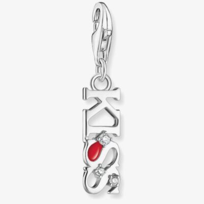 THOMAS SABO Silver Kiss With Red Enamel Charm 2066-041-10