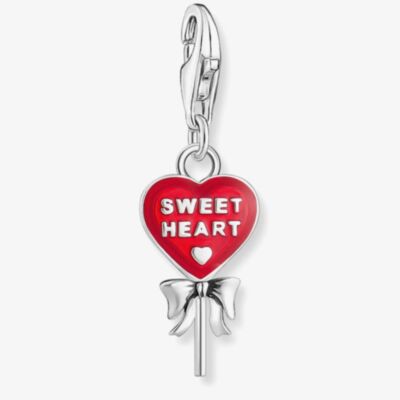 THOMAS SABO Red Heart Sweet Heart Lollipop Charm 2072-664-10